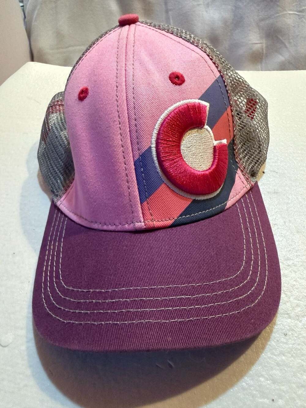 YoColorado Kids Pink Berry Colorado Trucker Hat Snapback Mesh Ages 3-7